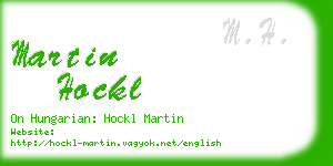 martin hockl business card